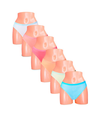 Pack x6 Bikini Sweet Cotton Multicolor 1