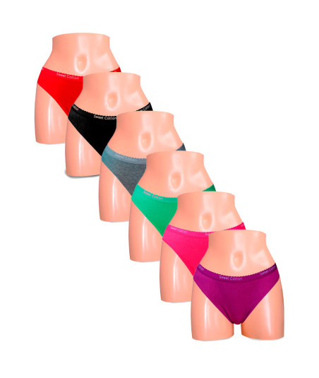 Pack x6 Bikini Sweet Cotton Multicolor 2