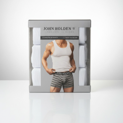 Pack x3 BVD John Holden - Blanco..