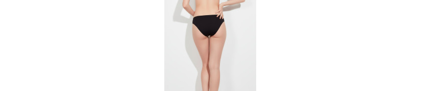 Bikini Pierna Alta Negro Peter Pan