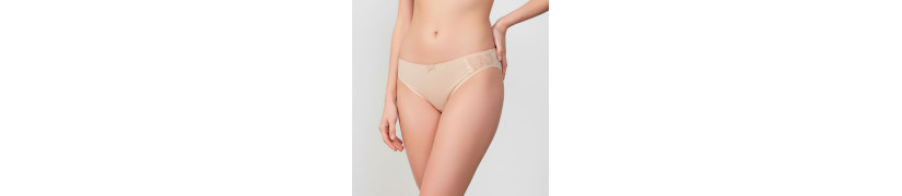 Bikini Pierna Alta Beige Peter Pan