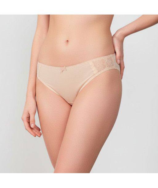 Bikini Pierna Alta Beige Peter Pan