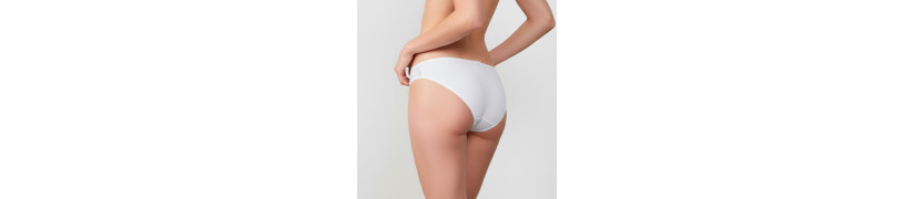 Bikini Pierna Alta Blanco Peter Pan
