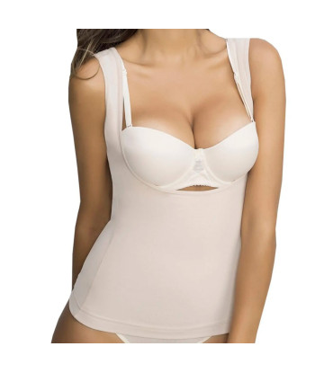 Camiseta Powernet Reductora mujer - Beige