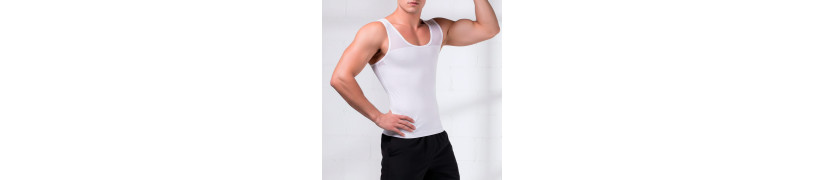 Camiseta Reductora Hombre Naturell - Blanco