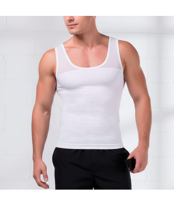 Camiseta Reductora Hombre Naturell - Blanco