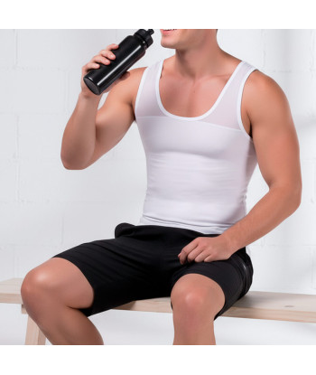 Camiseta Reductora Hombre Naturell - Blanco