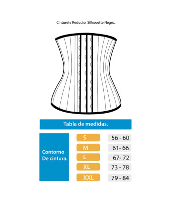 Cinturete Reductor Silhouette Negro