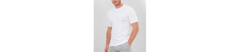 Polo Manga Corta Fila Cuello Redondo Blanco