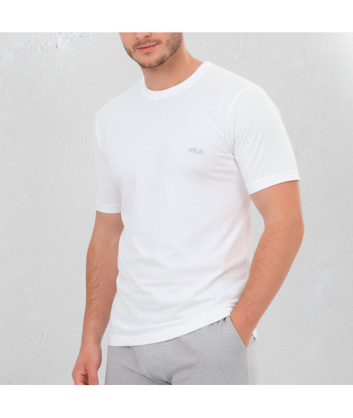 Polo Manga Corta Fila Cuello Redondo Blanco