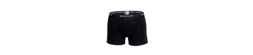 Bóxer Boston Corto Elástico Visible Negro