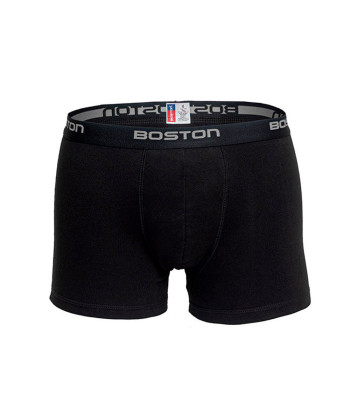 Bóxer Boston Corto Elástico Visible Negro