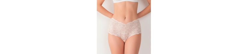 Boxer De Encaje Peter Pan Beige