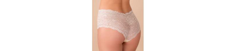 Boxer De Encaje Peter Pan Beige