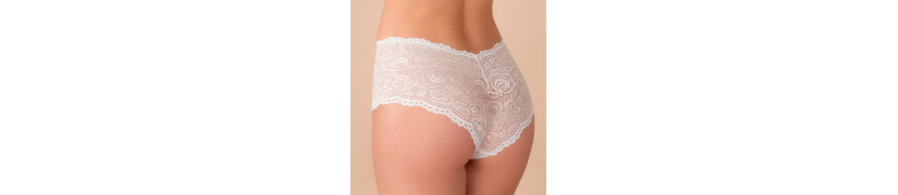 Boxer De Encaje Peter Pan Blanco