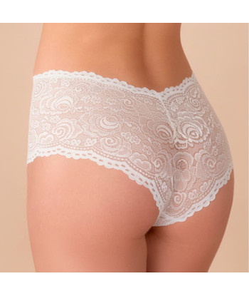 Boxer De Encaje Peter Pan Blanco