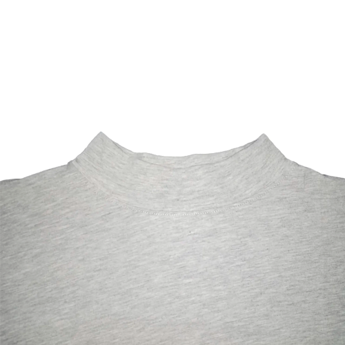 Polo Manga Larga Fila Cuello Alto Plomo Claro