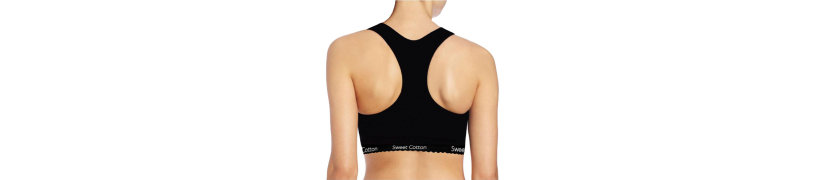 Top Deportivo de Algodón Sweet Cotton Negro