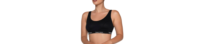 Top Deportivo de Algodón Sweet Cotton Negro