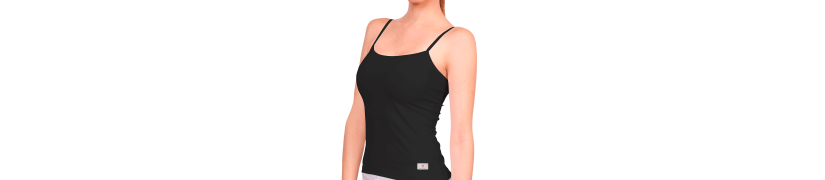 Tank Top De Algodón Sweet Cotton Negro