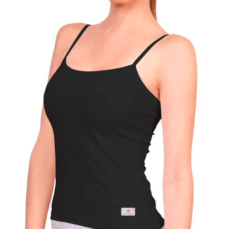 Tank Top De Algodón Sweet Cotton Negro