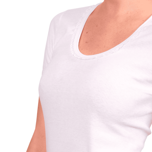 Polo Sweet Cotton Manga Corta Blanco