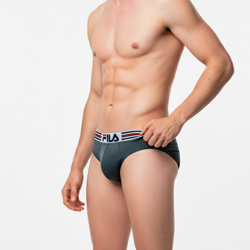 Pack x3 Trusa Fila Hombre Plomo Oscuro