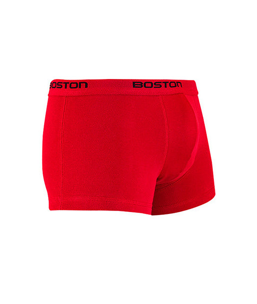 Bóxer Boston Corto Elástico Visible Rojo