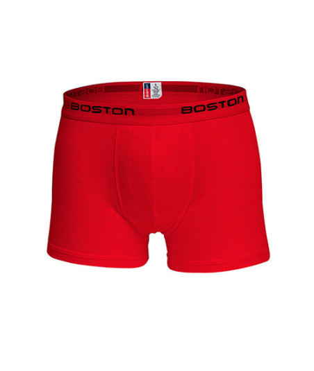 Bóxer Boston Corto Elástico Visible Rojo
