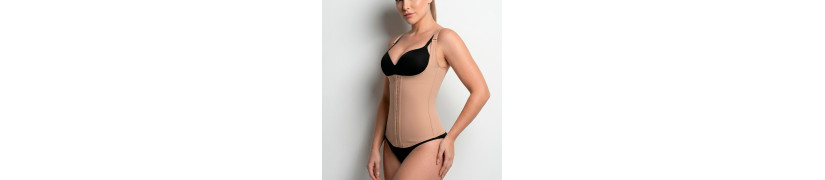 Faja Chaleco Reductor Silhouette Peter Pan 100 % Latex Beige