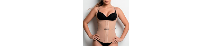 Faja Chaleco Reductor Silhouette Peter Pan 100 % Latex Beige