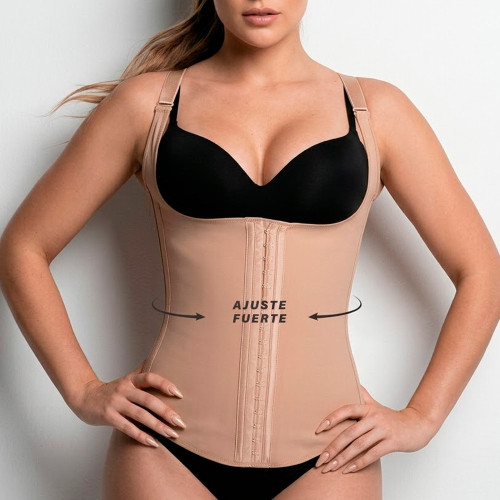 Faja Chaleco Reductor Silhouette Peter Pan 100 % Latex Beige