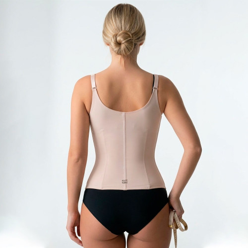 Faja Reductora Silhouette Chaleco con Tirantes Beige