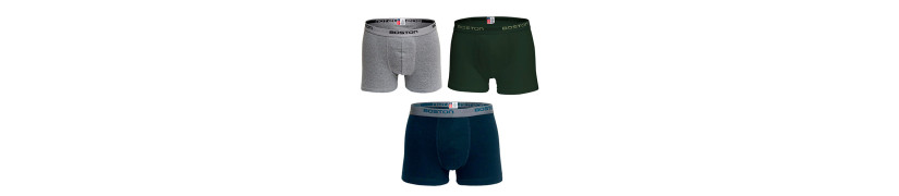 Pack X6 Bóxer Boston Corto Multicolor Algodón