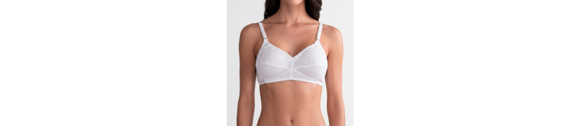 Brasier Peter Pan Full Soporte Copa B Encaje Blanco 4710