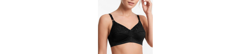 Brasier Peter Pan Full Soporte Copa B Encaje Negro 4710