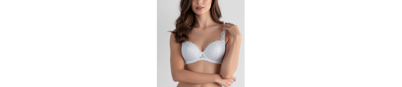 Brasier Peter Pan Realce Medio Con Aro Encaje Blanco 5144