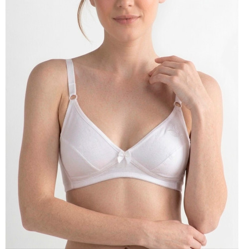 Brasier Peter Pan Realce Natural Copa B Algodón Blanco 7053