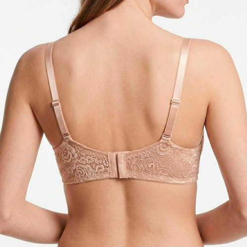Brasier Realce Natural Con Encaje Peter Pan Beige 7912