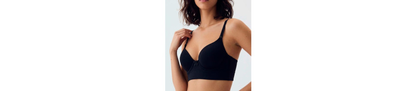 Brasier Peter Pan Convertible Con Aro Negro 8156