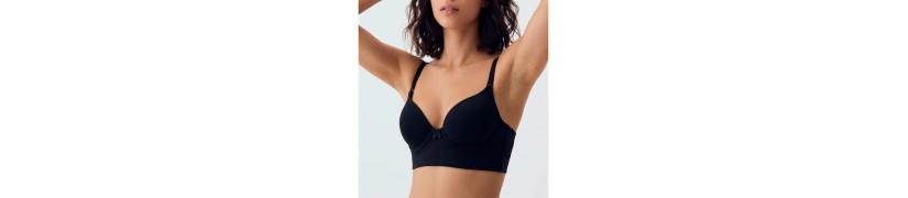 Brasier Peter Pan Convertible Con Aro Negro 8156