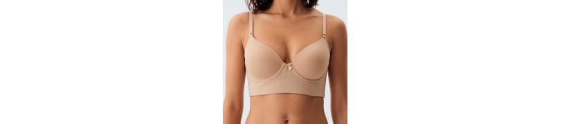 Brasier Peter Pan Convertible Con Aro Beige 8156