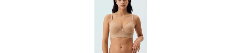 Brasier Peter Pan Convertible Con Aro Beige 8156