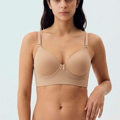 Brasier Peter Pan Convertible Con Aro Beige 8156