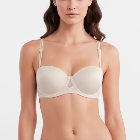 Brasier Peter Pan Strapless Convertible Realce Beige 5060