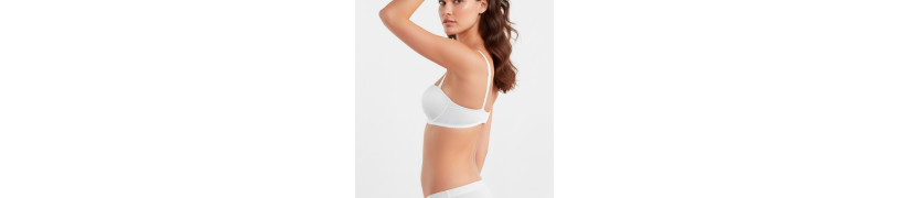 Brasier Peter Pan Strapless Convertible Realce Blanco 5060