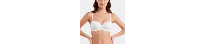 Brasier Peter Pan Strapless Convertible Realce Blanco 5060