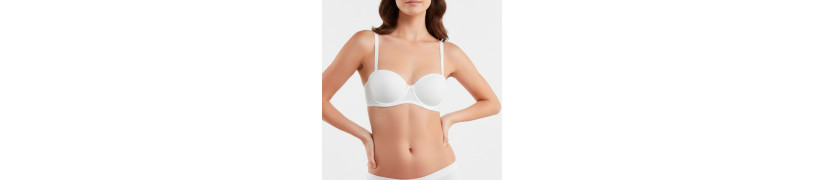 Brasier Peter Pan Strapless Convertible Realce Blanco 5060