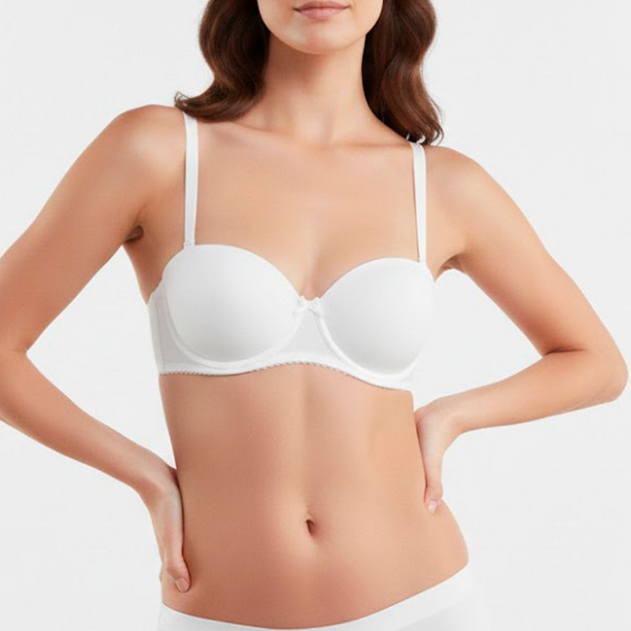 Brasier Peter Pan Strapless Convertible Realce Blanco 5060