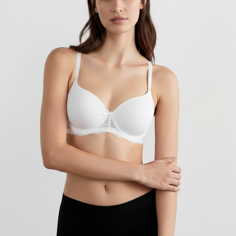Brasier Strapless Realce Alto Peter Pan Blanco 2495